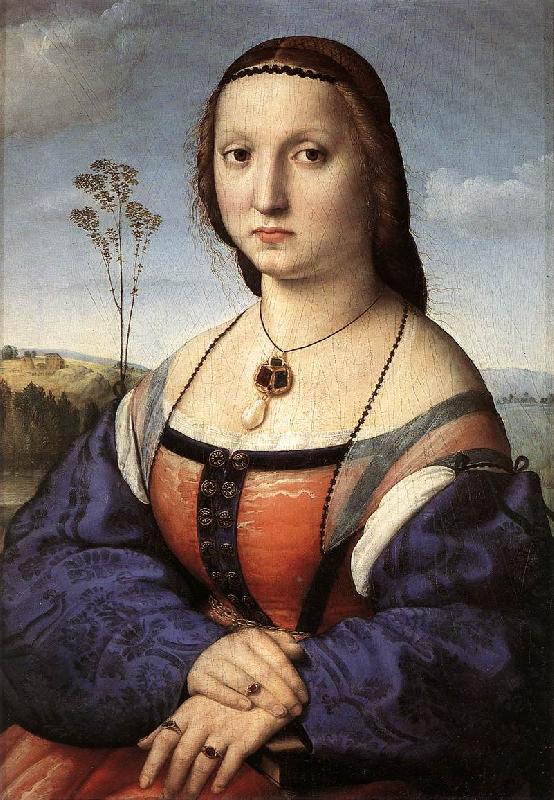 RAFFAELLO Sanzio Portrait of Maddalena Doni ft